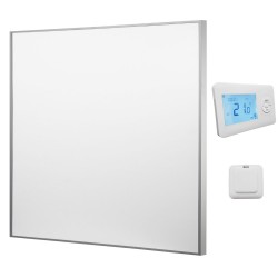 Infrarotheizung 60x60cm für Wandmontage - 350W mit Thermostat