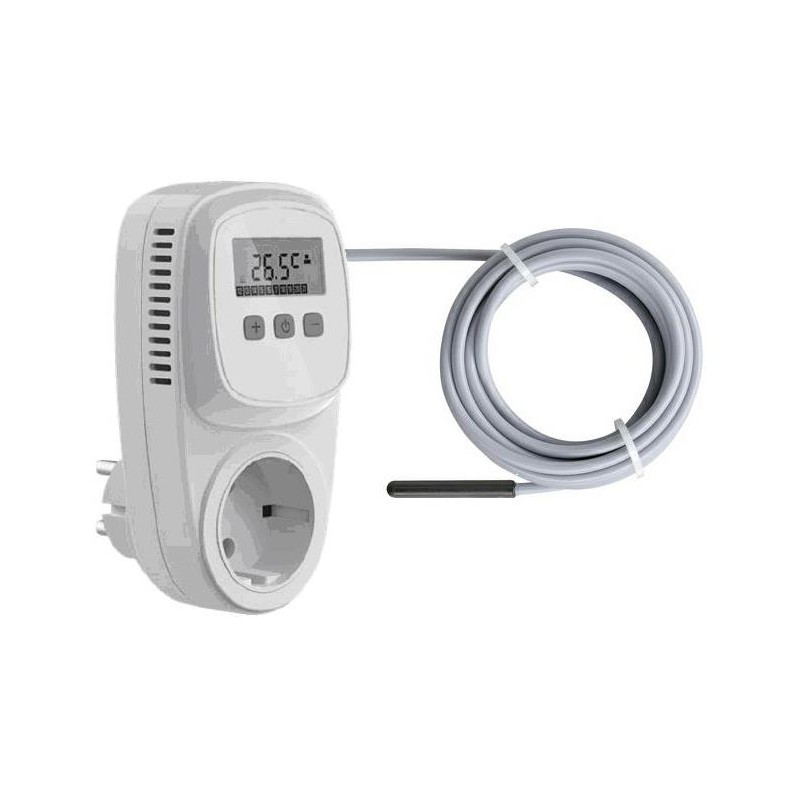 Stecker-Thermostat mit externen Sensor RT1E